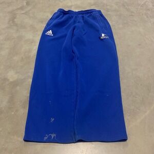 Adidas Blue Sweatpants Wrestling Logo Men's Size L
